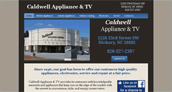Desktop Screenshot of caldwell-appliance.com